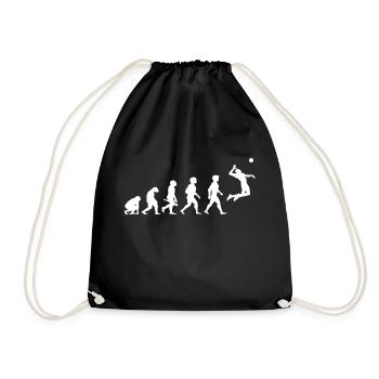 Evolution Beach Volleyball Player Sport - Drawstring Bag - black - Front