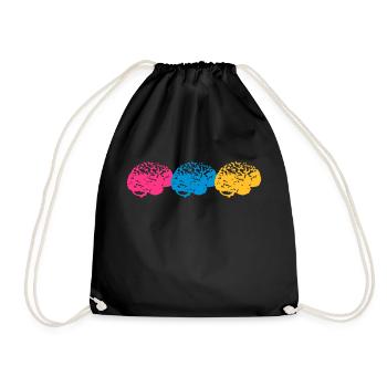 Brains - Drawstring Bag - black - Front