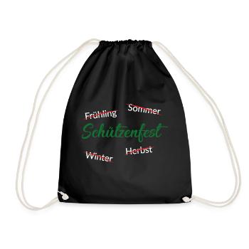Jahreszeit Schützenfest - Turnbeutel - Schwarz - Vorne