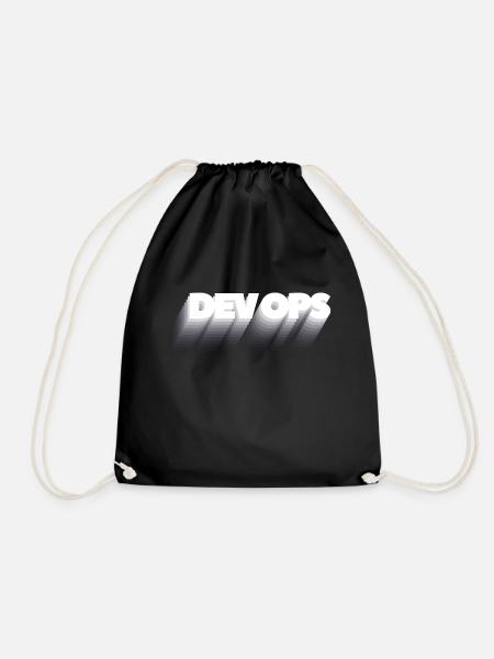DEV OPS - by StartupWear - Turnbeutel - Schwarz