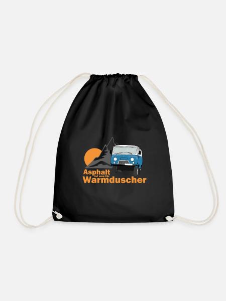 UAZ - Asphalt is something for hot showerers - Drawstring Bag - black