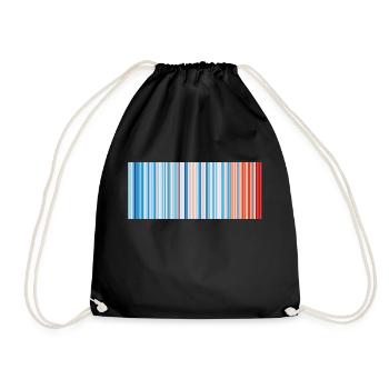 Warming Stripes Germany 1881-2020 - Sac de sport léger - noir - Devant