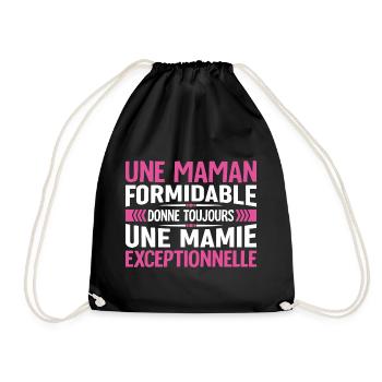 Cadeau pour Grand-Mère - Une Mamie Exceptionnelle - Sac de sport léger - noir - Devant