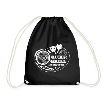 Queer Grill Instructor Shirt - Turnbeutel - Schwarz - Vorne