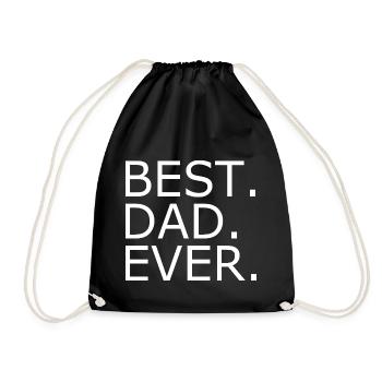 Best dad ever - Sac de sport léger - noir - Devant