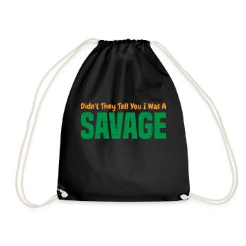 Ne vous ont-ils pas dit que j’étais un sauvage 4 - Sac de sport léger - noir - Devant