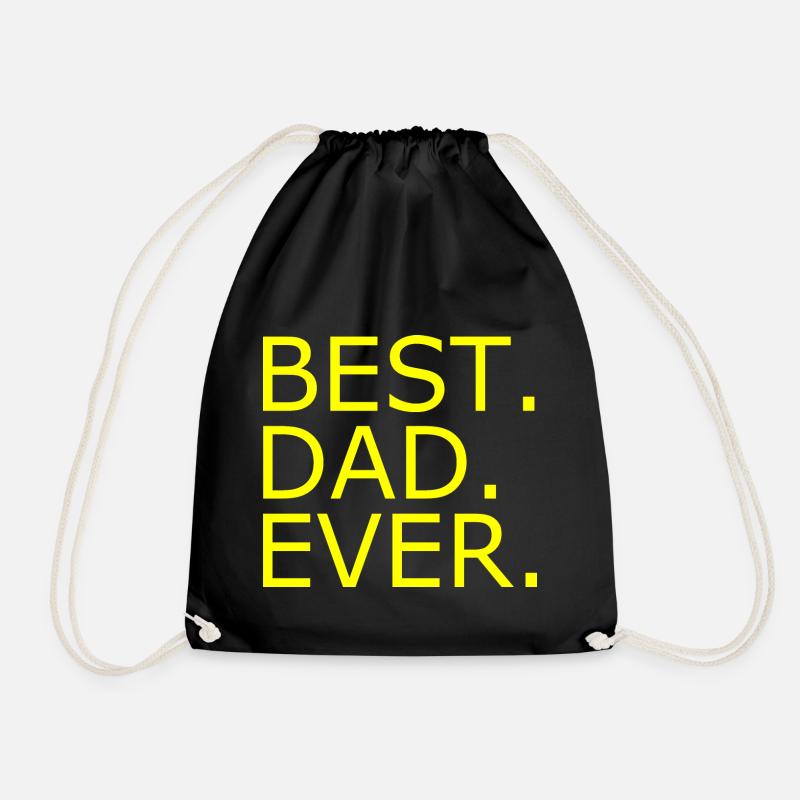 Best dad ever - Turnbeutel - Schwarz