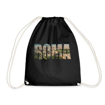 roma rom - Turnbeutel - Schwarz - Vorne