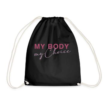 Mon corps - Mon choix - Sac de sport léger - noir - Devant