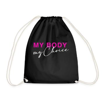 Mon corps - Mon choix - Sac de sport léger - noir - Devant