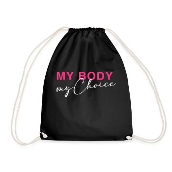 Mon corps - Mon choix - Sac de sport léger - noir - Devant