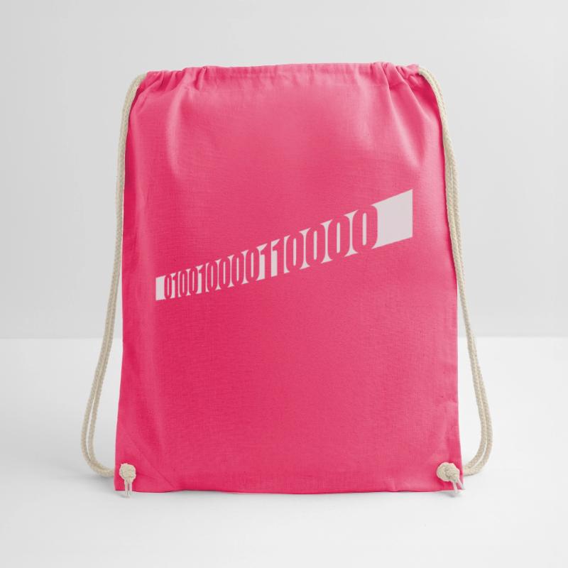 Binary Code Program Language Drawstring Bag