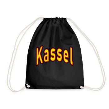 Kassel - Turnbeutel - Schwarz - Vorne