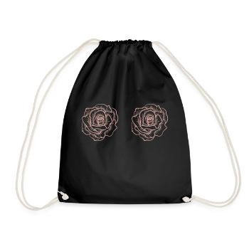 Flower Flower Plant - Drawstring Bag - black - Front