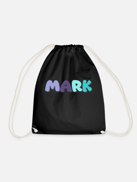 Name - Mark - Turnbeutel - Schwarz