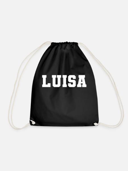 Name - Luisa - Turnbeutel - Schwarz