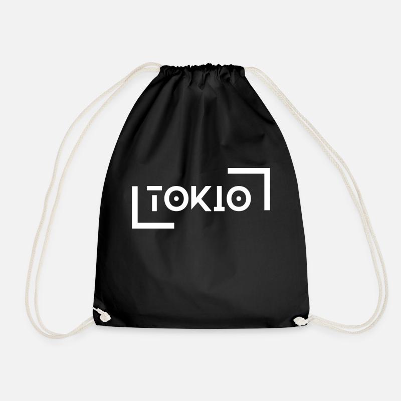 Tokyo - Drawstring Bag - black