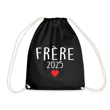 Brother 2025 - Future Brother 2025 - Drawstring Bag - black - Front