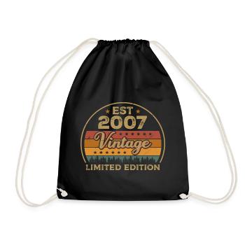 Légendaire Depuis 2007 Anniversaire 2007 Millésime 2007 - Sac de sport léger - noir - Devant