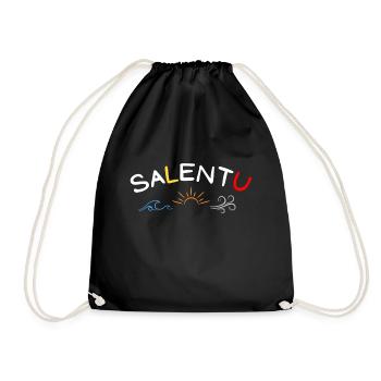 SALENTU ☀️ 🌊💨 - Drawstring Bag - black - Front