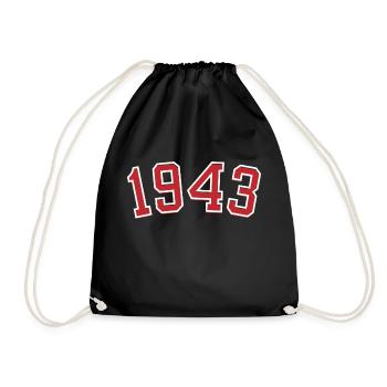 Année de naissance sport 1943 - Sac de sport léger - noir - Devant