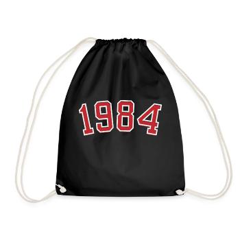 Année de naissance sport 1984 - Sac de sport léger - noir - Devant