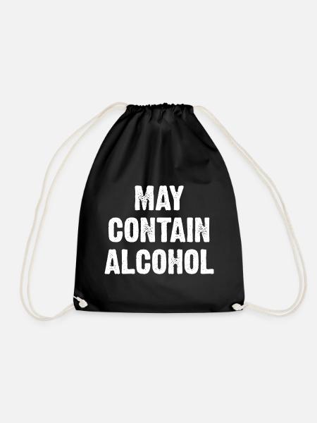 May Contain Alcohol - Turnbeutel - Schwarz