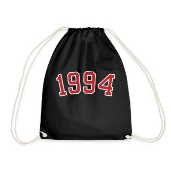 Year of birth sport 1994 - Drawstring Bag - black - Front