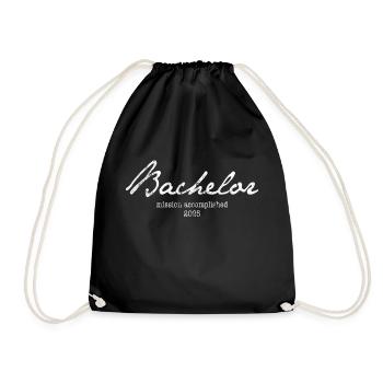 Bachelor's Degree '25 - Mission accomplished - Drawstring Bag - black - Front