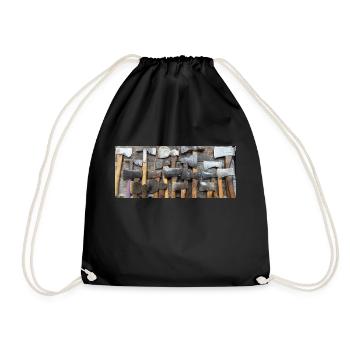 Vintage Axes Jack’s Shed - Drawstring Bag - black - Front
