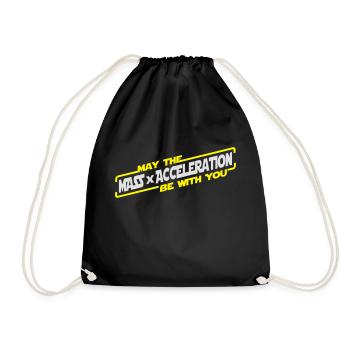 May the Force be with you - Drawstring Bag - black - Front