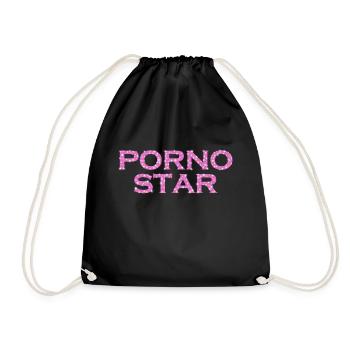 Sexy Porn Star - Drawstring Bag - black - Front