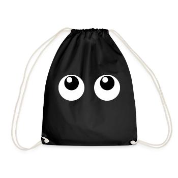 Sweet eyes - Drawstring Bag - black - Front