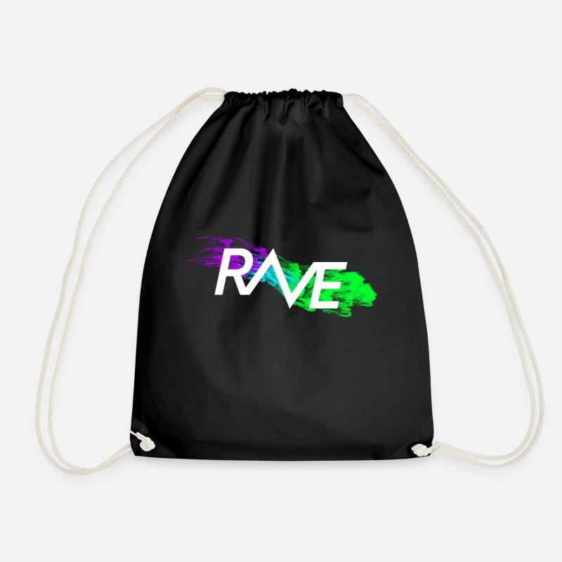 Rave Neon - Turnbeutel - Schwarz