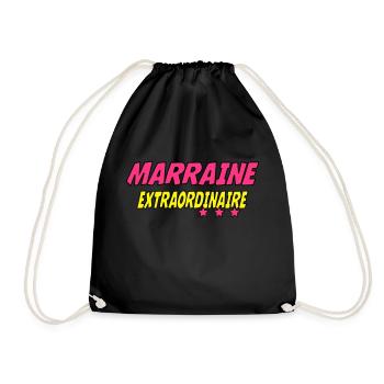 Marraine extraordinaire - Sac de sport léger - noir - Devant