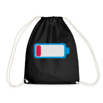 batterie decharge vide faible icone 1701 - Sac de sport léger - noir - Devant