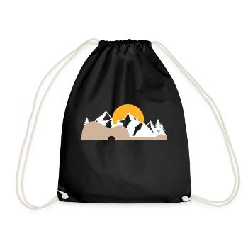 Musician Ukulele Hawaii Gift - Drawstring Bag - black - Front