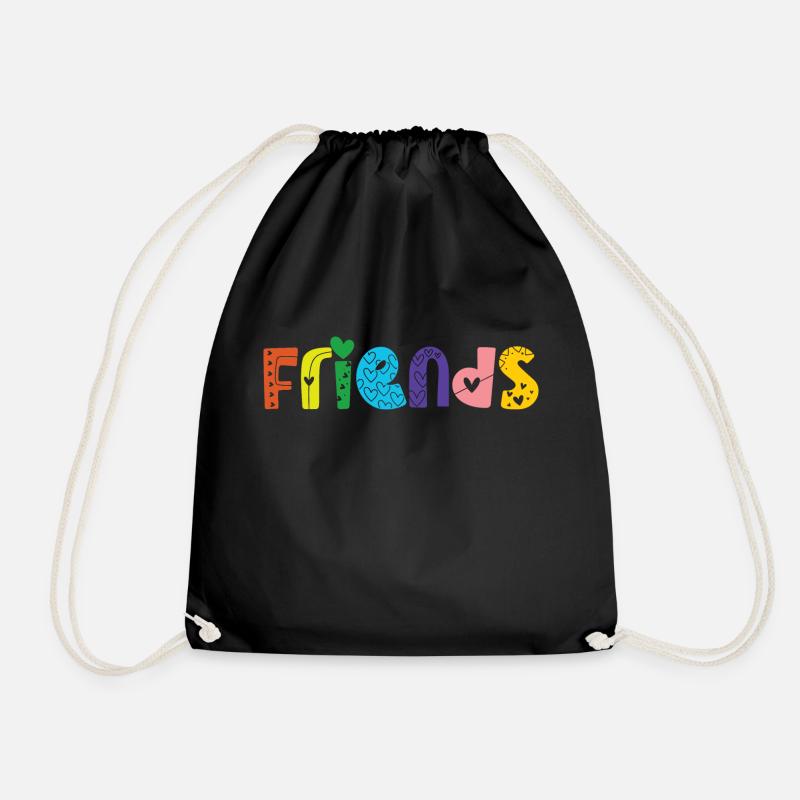 Friends - Turnbeutel - Schwarz