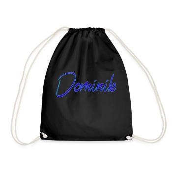 Dominik - Turnbeutel - Schwarz - Vorne