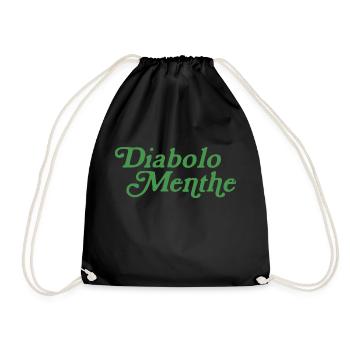 Diabolo menthe - Sac de sport léger - noir - Devant