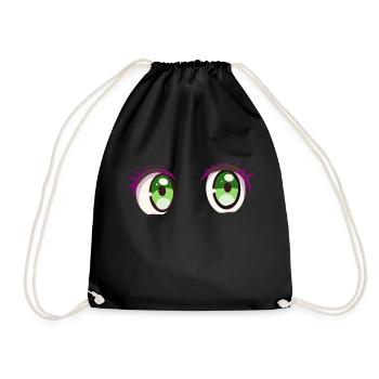 Green Eyes - Bande dessinée - Sac de sport léger - noir - Devant
