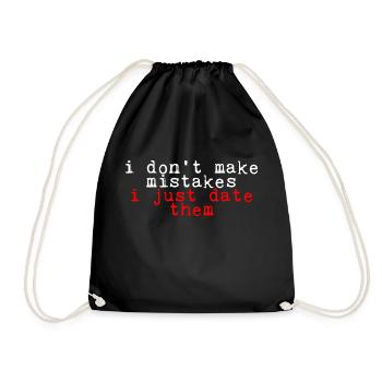 Je ne fais pas d’erreurs, je les sors juste 2 - Sac de sport léger - noir - Devant