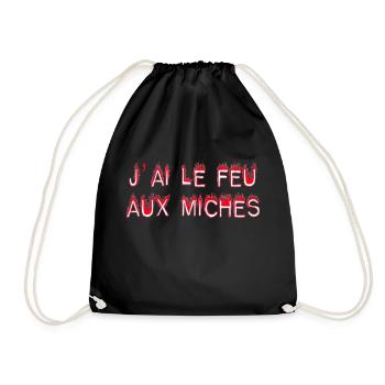 feu - Sac de sport léger - noir - Devant