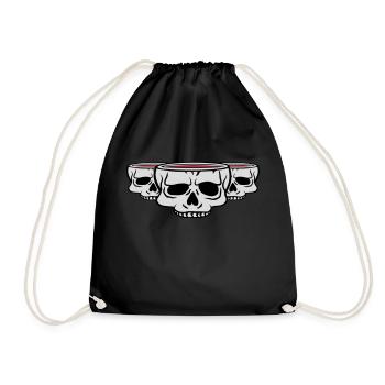 Crâne de la Coupe des Amis 3 - Sac de sport léger - noir - Devant