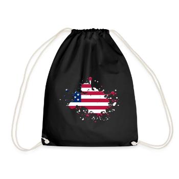 Lust 4 America - Drawstring Bag - black - Front