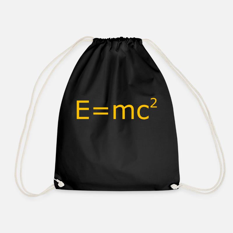 E=mc² Gold - Turnbeutel - Schwarz