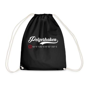 Pelzerhaken Koordinaten - Turnbeutel - Schwarz - Vorne
