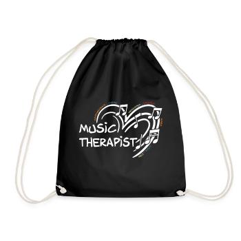 Musicothérapeute Appréciation Musicien de musique - Sac de sport léger - noir - Devant