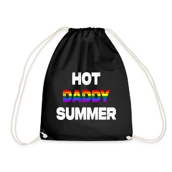 Hot Daddy Summer - Turnbeutel - Schwarz - Vorne