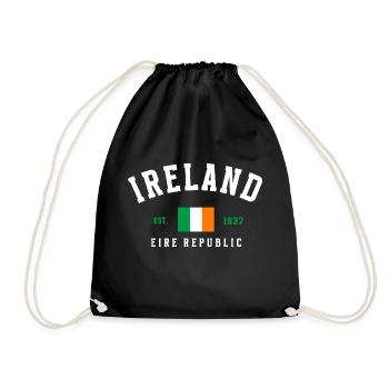 Irland Irland Republik - Turnbeutel - Schwarz - Vorne